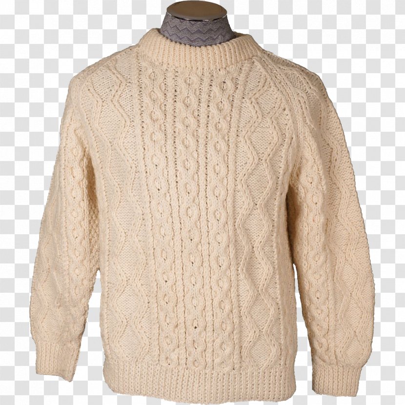 Cardigan Aran Jumper Hand Knitting Sweater - Crochet - Wool Transparent PNG