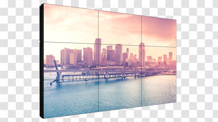 Video Wall Miami Desktop Wallpaper - 4k Resolution Transparent PNG