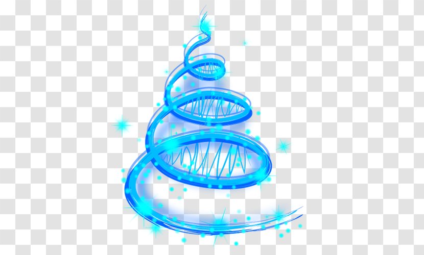 Christmas Tree Light - Blue Transparent PNG