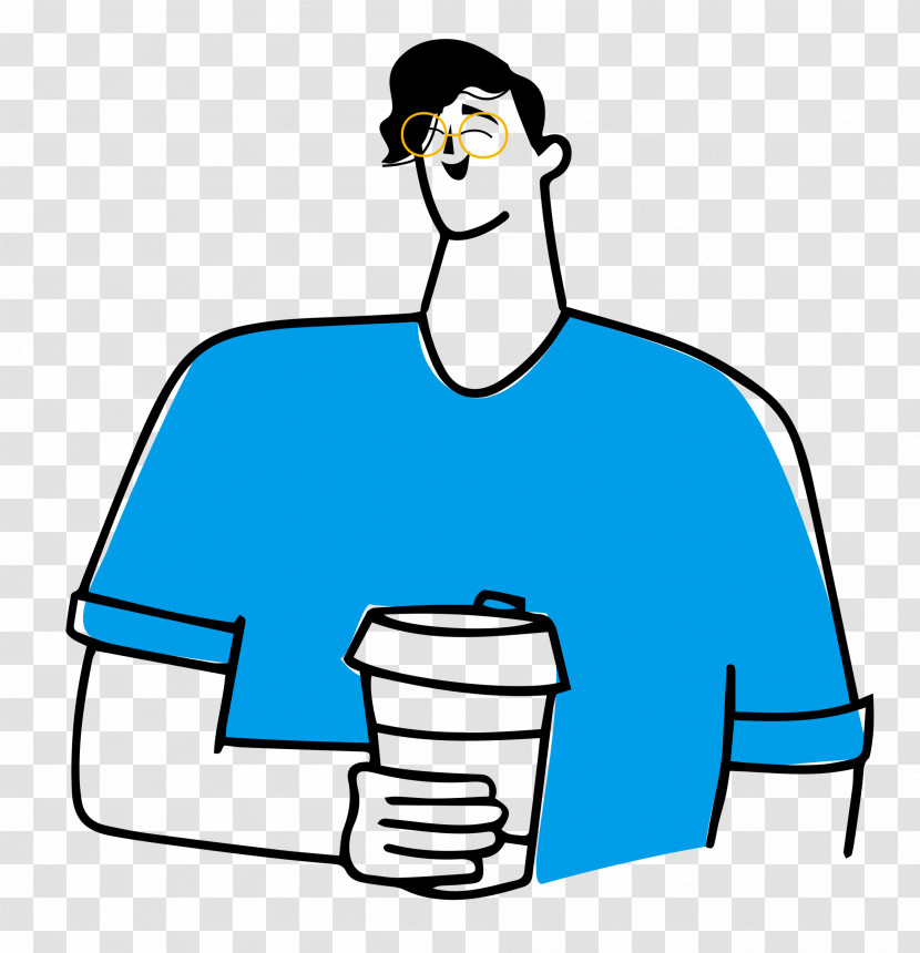 Holding Coffee Transparent PNG