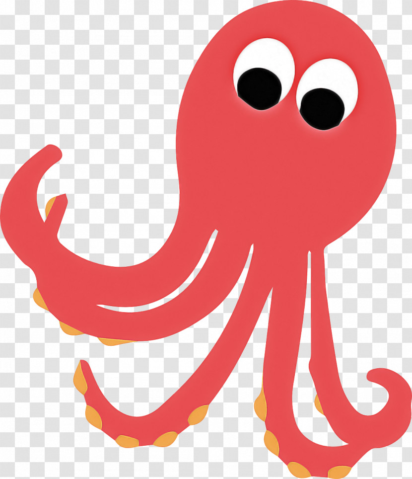 Octopus Giant Pacific Octopus Cartoon Octopus Pink Transparent PNG