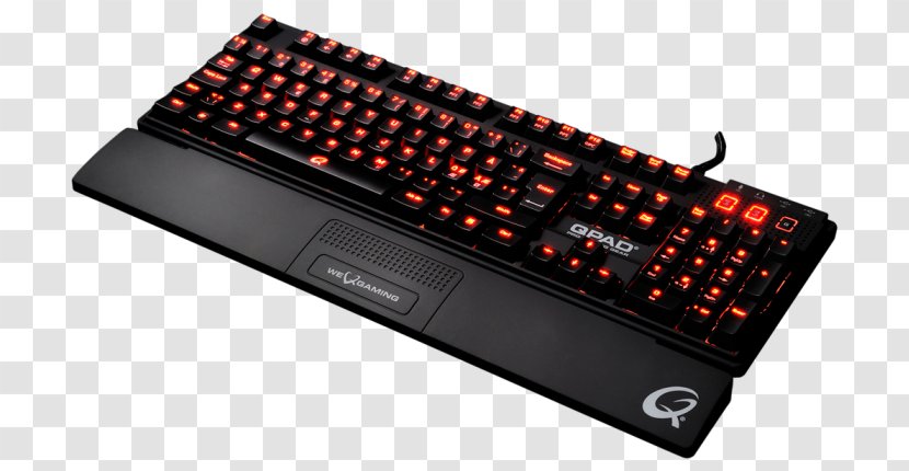 Computer Keyboard QPAD MK-85 (MX Red) Qpad Mk-85 Pro Backlit Mechanical Gaming (black) - Numeric Keypad - Uk Mk-50 KeyboardKeyboard Transparent PNG
