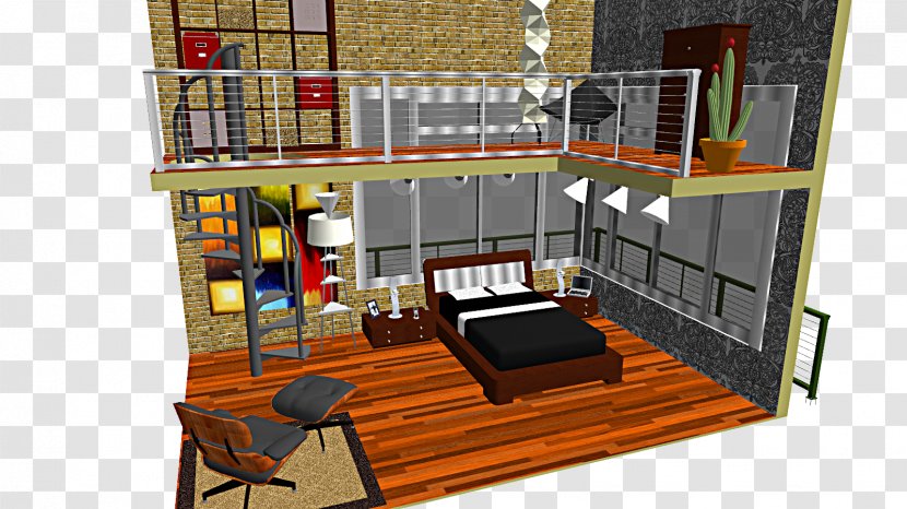 Loft Apartment Bedroom House MikuMikuDance - Mmd Bed Transparent PNG