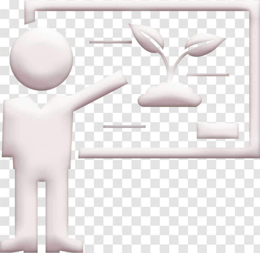 Education Icon Teacher On Biology Class Icon Academic 1 Icon Transparent PNG