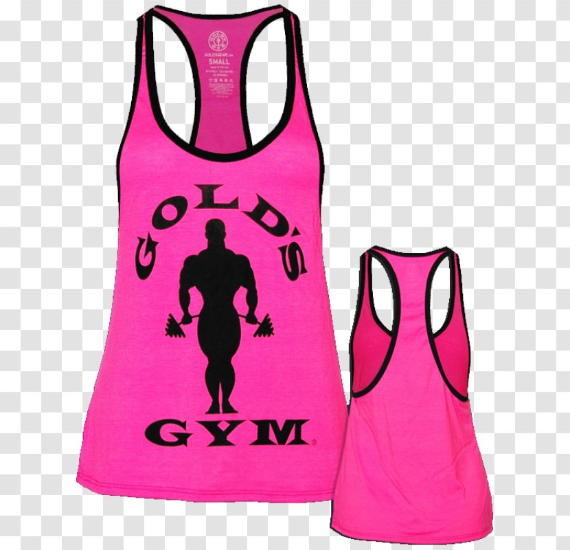 Gold's Gym Fitness Centre T-shirt Physical Top Transparent PNG
