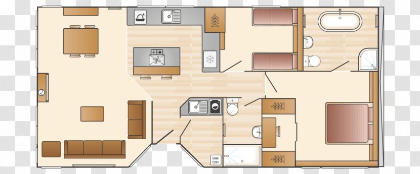 Floor Plan Home House Caravan Accommodation - Western Food Hall Transparent PNG