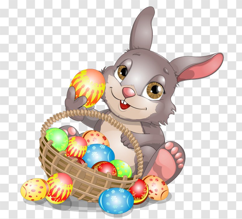 Easter Bunny Egg Clip Art - Basket - Eggs. Eggs Transparent PNG