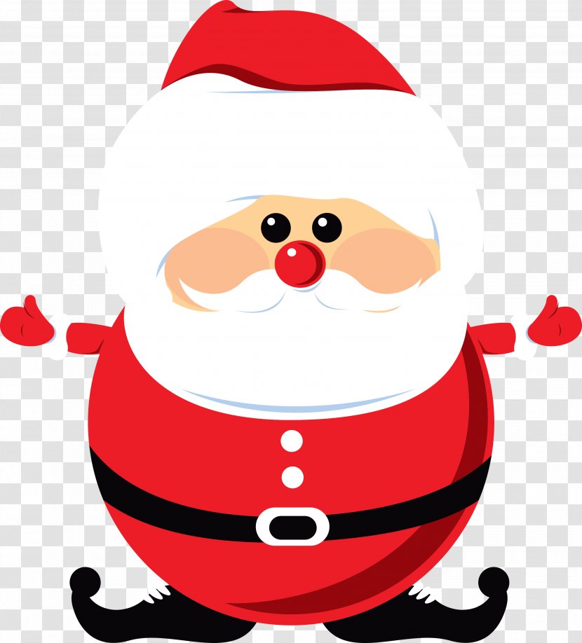 Santa Claus Christmas Ornament Tree - Artwork - Fat Transparent PNG