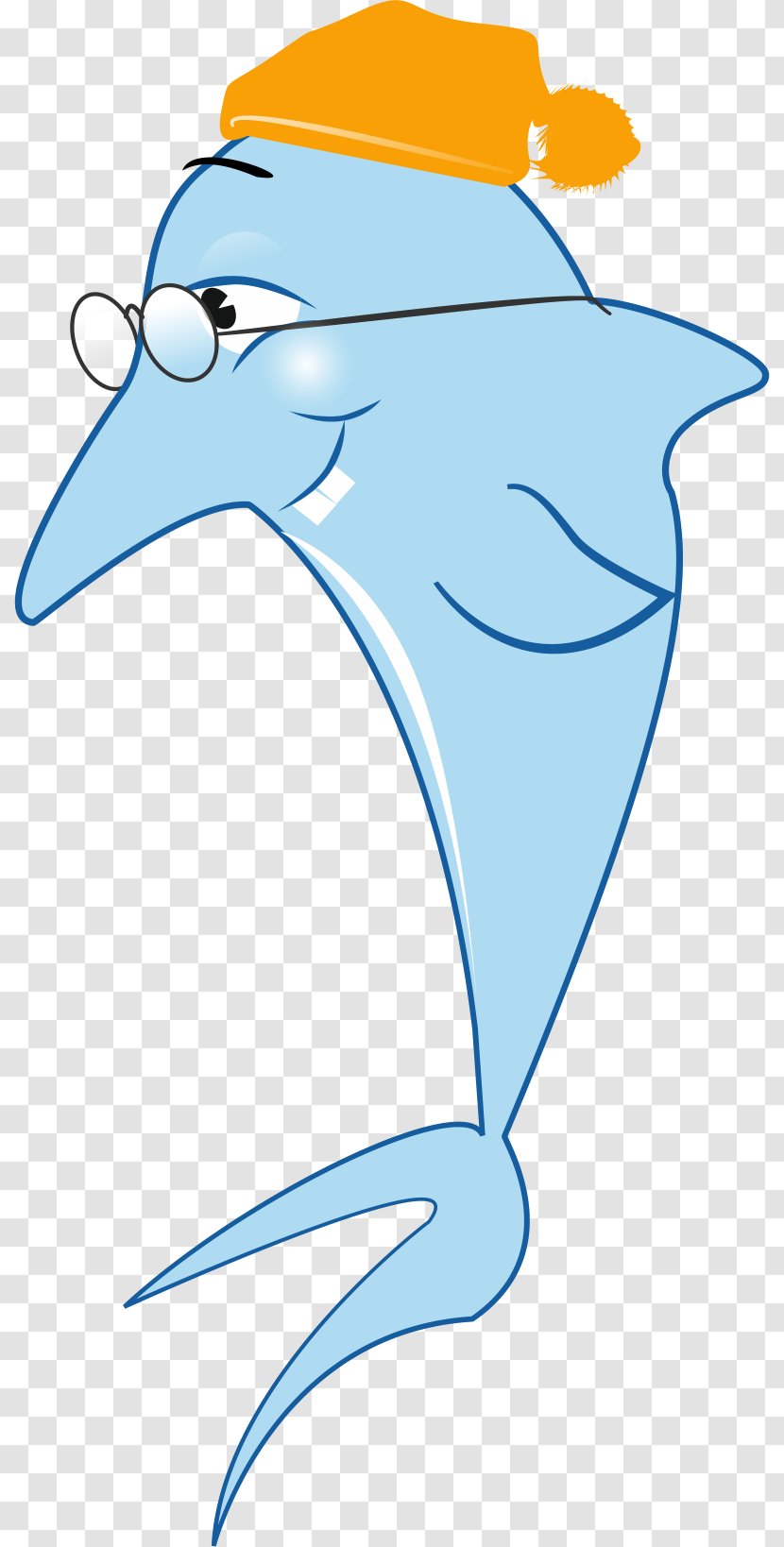 Dolphin Drawing Animated Cartoon Clip Art Image - Bird Transparent PNG