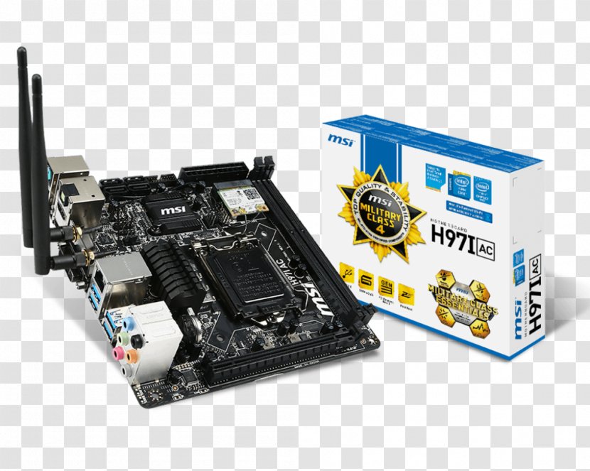 Intel LGA 1150 Mini-ITX Motherboard MSI - Msi Transparent PNG