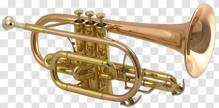 Brass Instruments Musical Aerophone Cornet Wind Instrument - Heart Transparent PNG