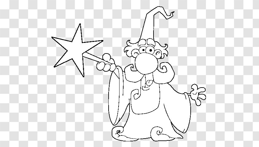 Wand Drawing Coloring Book Magic Witch - Flower Transparent PNG