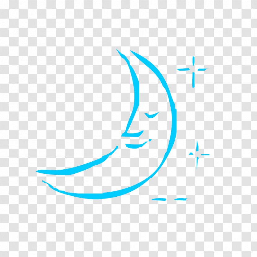 Sleeping Moon Star Clipart . - Logo - Wing Transparent PNG