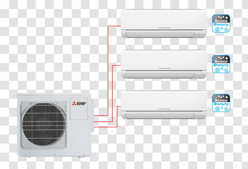 Mitsubishi Electric Air Conditioner Сплит-система MSZ-HJ25VA - Service - Technology Transparent PNG