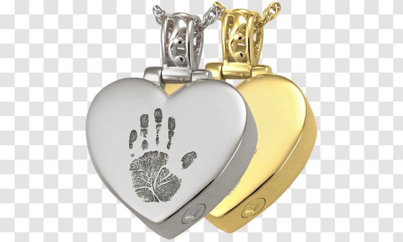 Locket Bail Jewellery Necklace Chain - Heart Fingerprint Transparent PNG