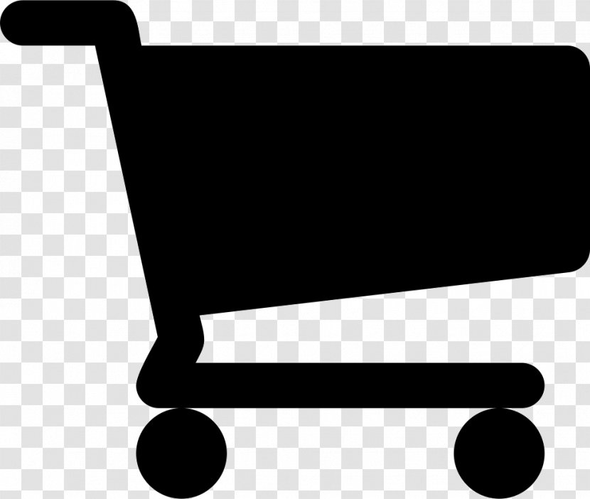 Font Awesome Shopping Cart - Black And White - Icon Transparent PNG