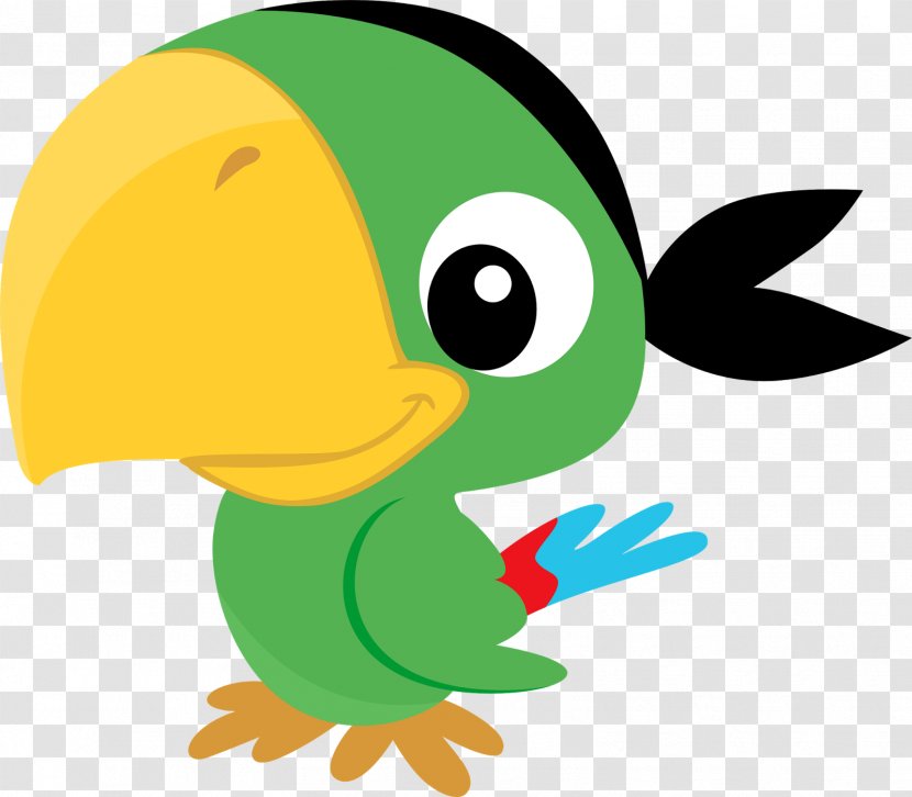 Pirate Parrot Piracy Party Clip Art - Wing Transparent PNG