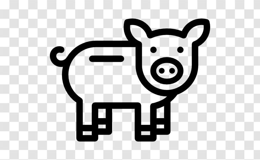 Pig Clip Art - Black And White Transparent PNG