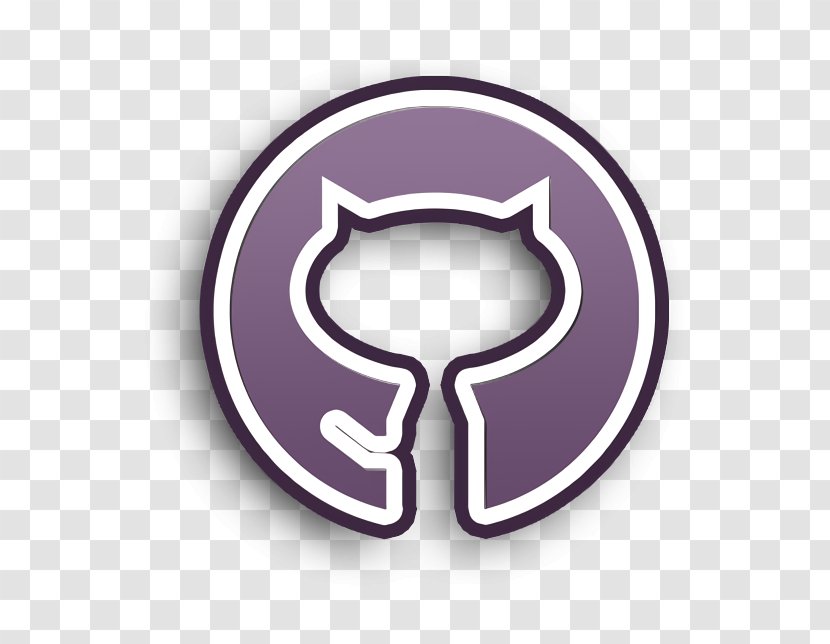 Circle Icon Github Outline - Violet - Symbol Purple Transparent PNG