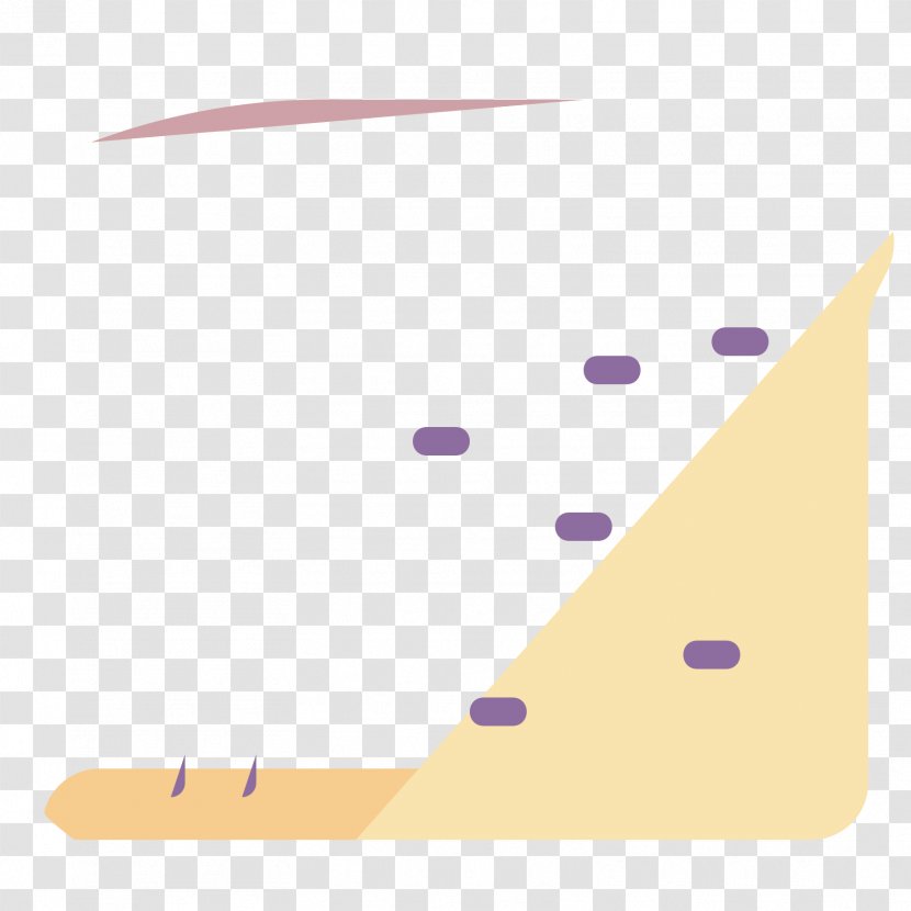 Line Point Angle - Violet - Croissant Dough Transparent PNG