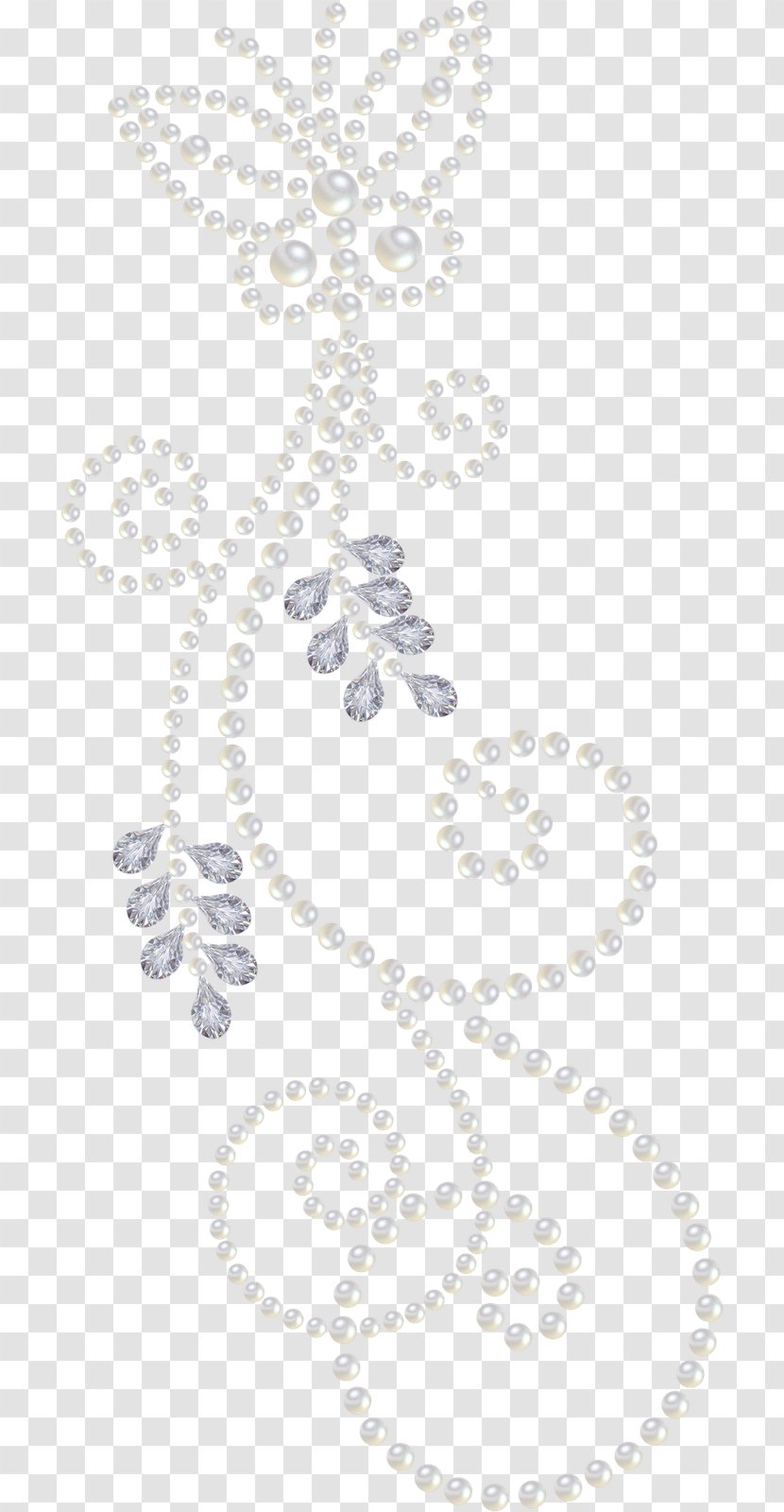 Pearl Bracelet Diamond Clip Art - Necklace - Pearls Transparent PNG