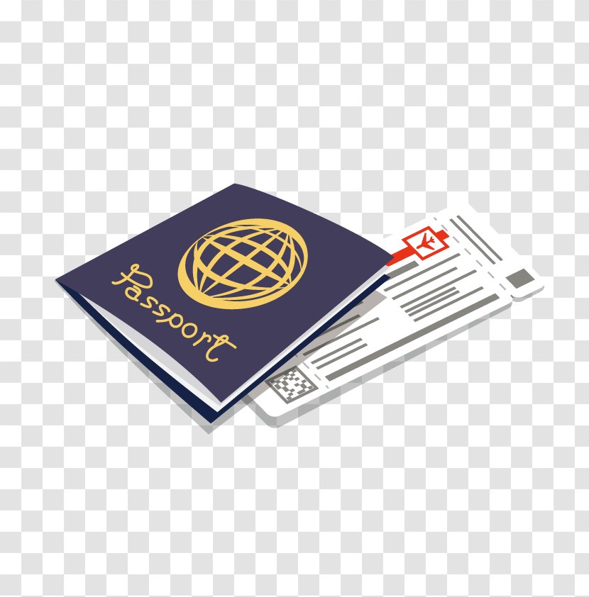 Passport Boarding Pass - Vector Transparent PNG