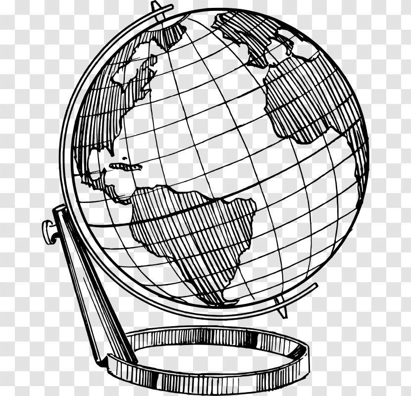 Earth Globe Drawing Line Art - Parallel Transparent PNG