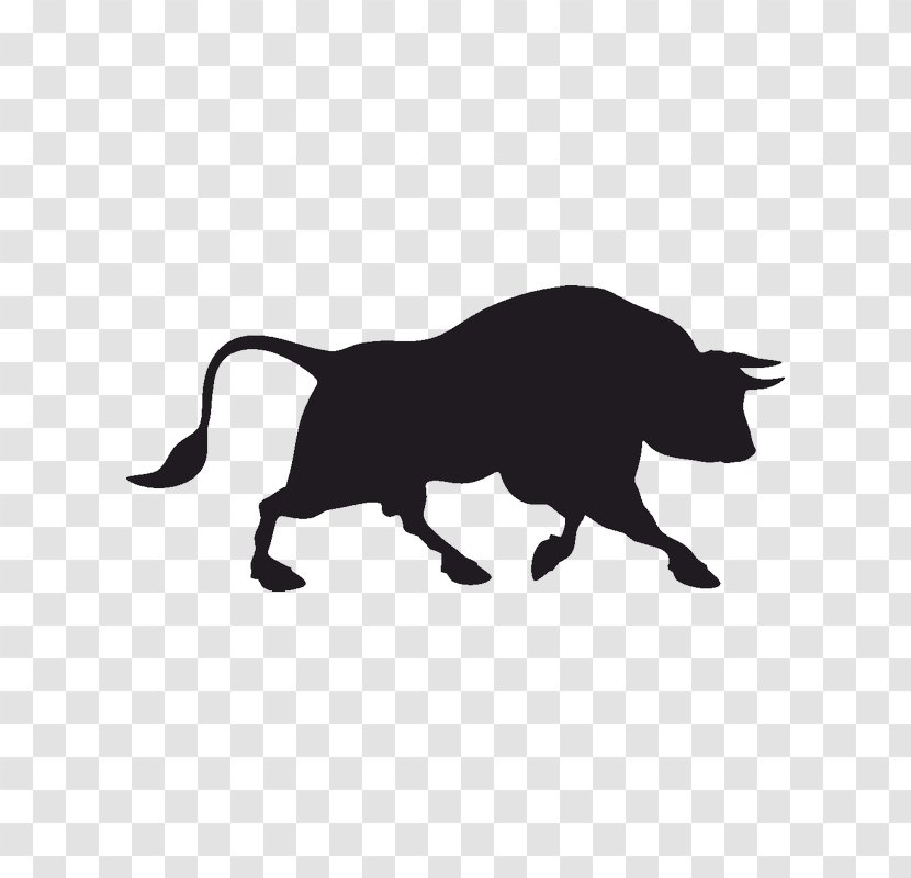Cattle Wall Decal Sticker Bull - Black Transparent PNG