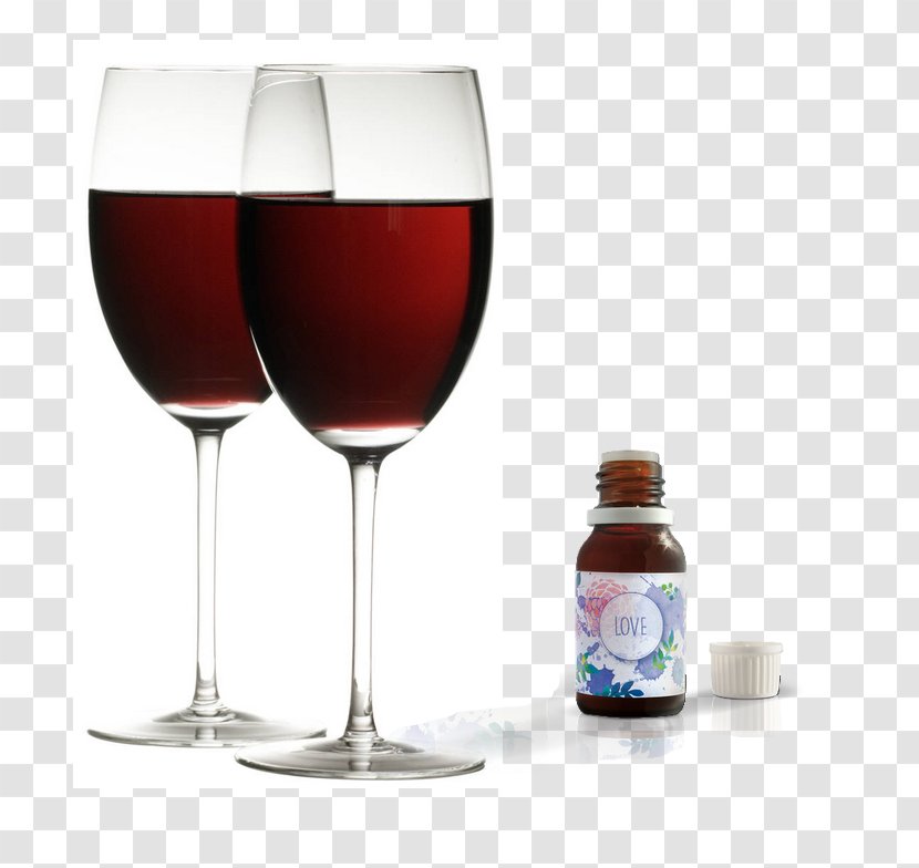 Red Wine Merlot Distilled Beverage Glass - Food Transparent PNG
