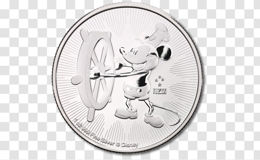 Mickey Mouse Silver Coin The Walt Disney Company - Ounce Transparent PNG