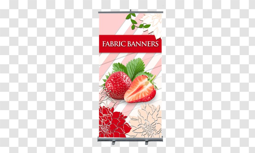 Banner Stands Depot Advertising Backdrop, Strawberry - Superfood - Fabric Transparent PNG