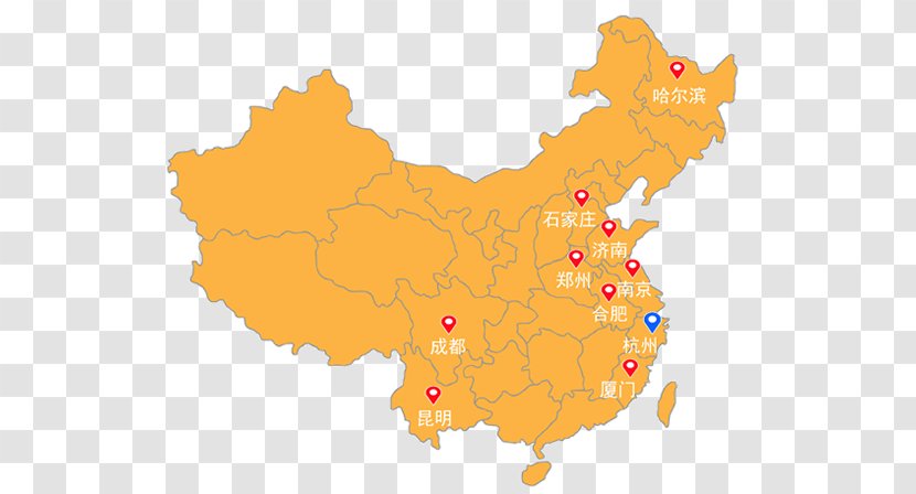Provinces Of China Map - Chinese Invitation Transparent PNG