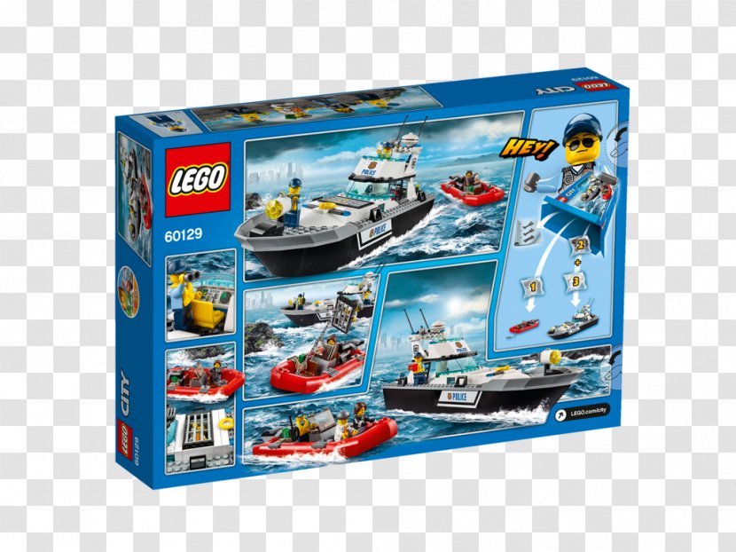 LEGO 60129 City Police Patrol Boat Toy 60148 ATV Race Team Watercraft - Lego Transparent PNG