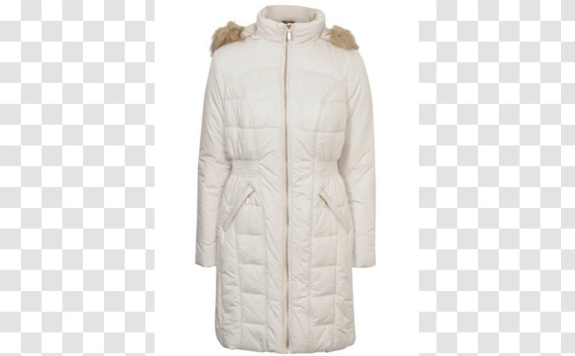 Beige Coat - Fur - Winter Jacket Transparent PNG