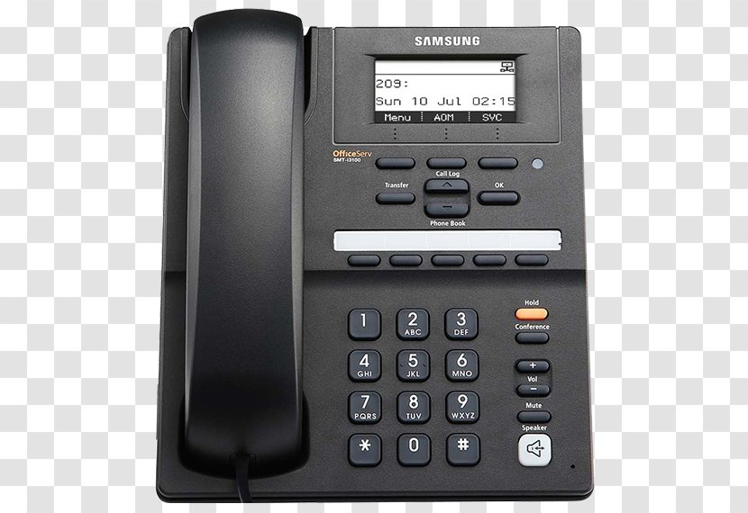 Samsung Galaxy Business Telephone System VoIP Phone Handset - Volume Buttons Transparent PNG