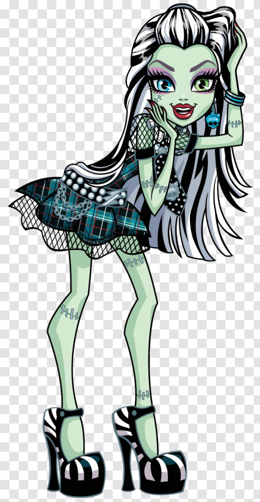 Frankie Stein Monster High Original Gouls CollectionClawdeen Wolf Doll Cleo DeNile - Watercolor Transparent PNG