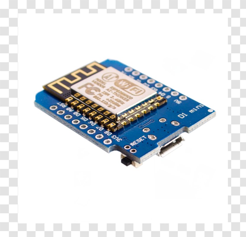 Microcontroller ESP8266 NodeMCU Wi-Fi WeMos D1 Mini - Electronics - Esp8266 Transparent PNG