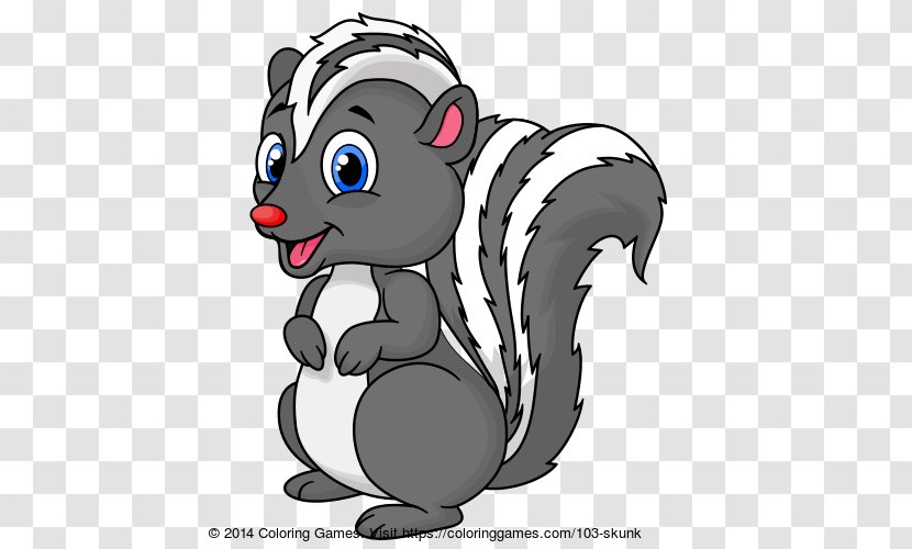 Whiskers Cat Skunk Coloring Book Puppy - Vertebrate Transparent PNG