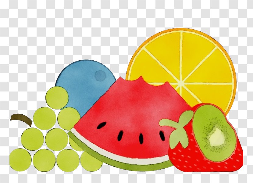 Watermelon - Watercolor - Citrullus Grapefruit Transparent PNG