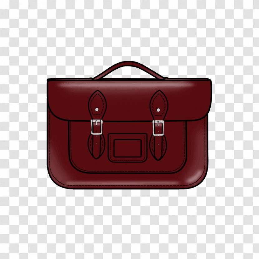Bag Satchel Briefcase Leather Strap - Inch - Red Transparent PNG