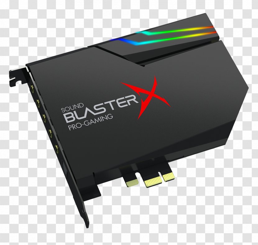 Sound Blaster X-Fi Cards & Audio Adapters Creative Technology BlasterX AE-5 Labs PCI Express - Xfi Titanium - Electronics Accessory Transparent PNG
