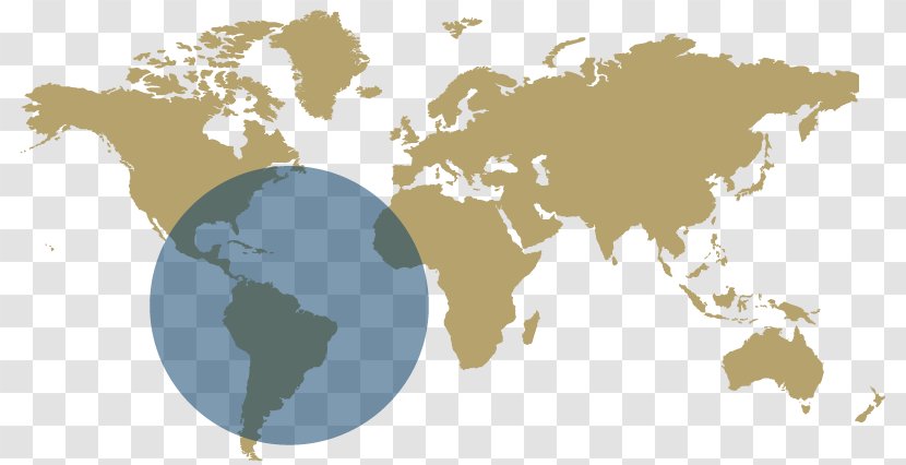 World Map Globe - Lined Sea Transparent PNG