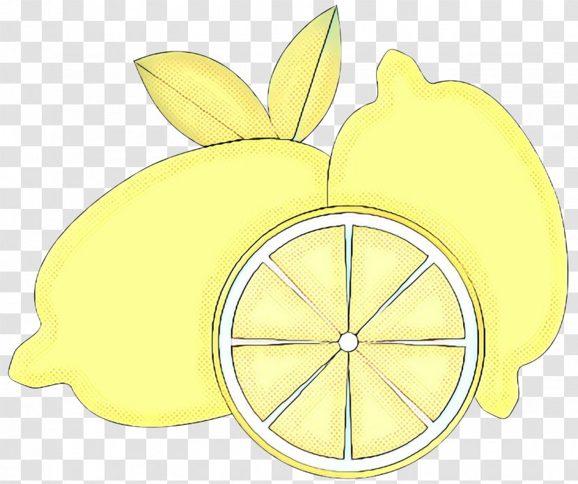 Yellow Lemon Fruit Clip Art Citrus - Retro - Rim Plant Transparent PNG