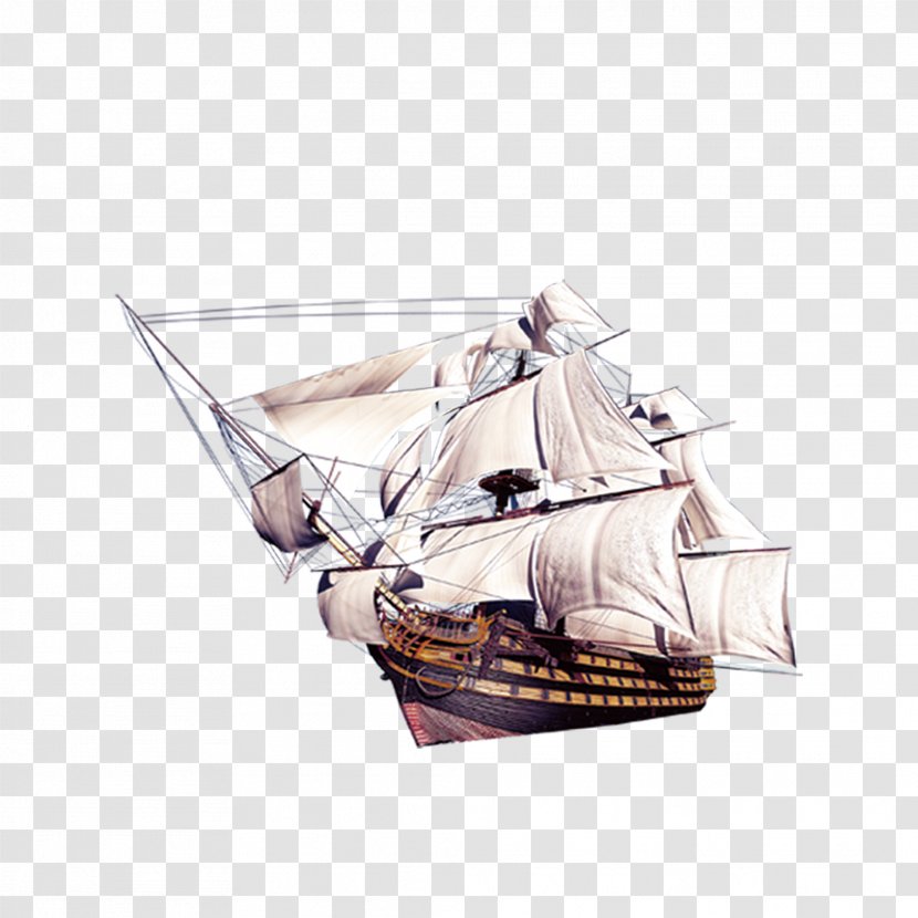 Sailing Ship Poster - Tiff - Material Transparent PNG