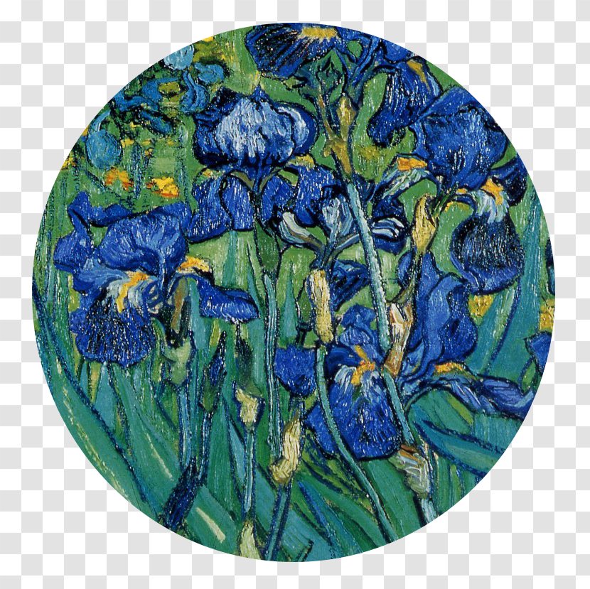 Irises Van Gogh Self-portrait Wheatfield With Crows Painting Artist - Vincent Transparent PNG