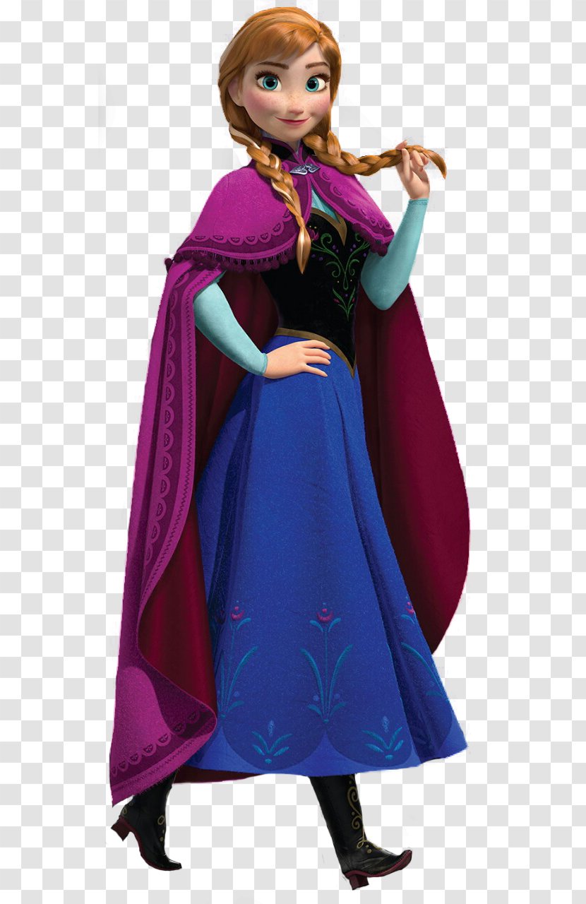 Anna Elsa Frozen Olaf Kristoff - Purple Transparent PNG