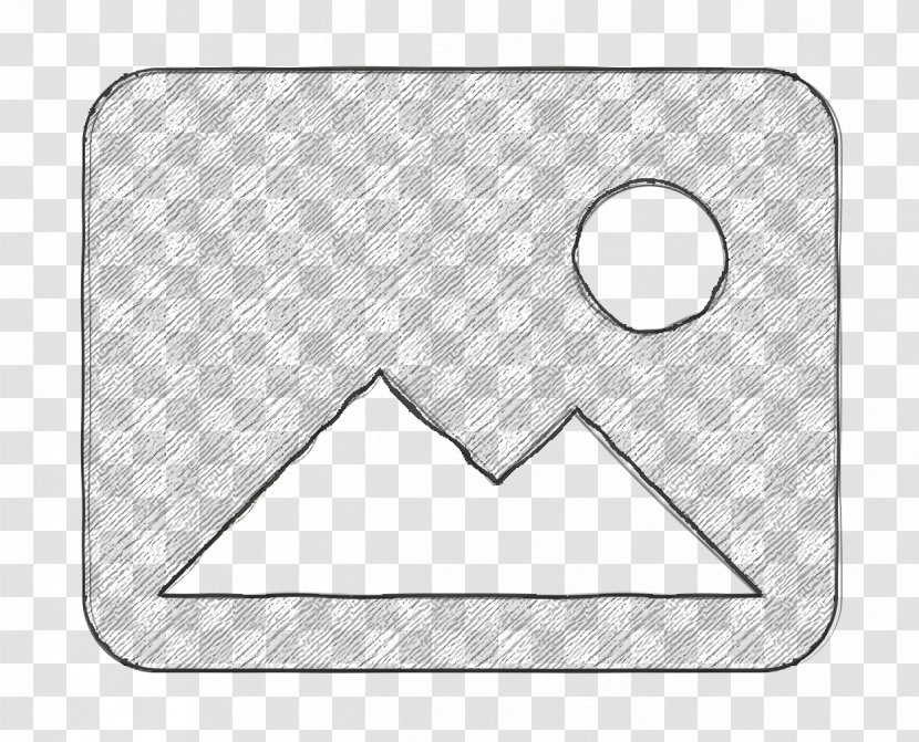 Photo Icon - Silver Symbol Transparent PNG