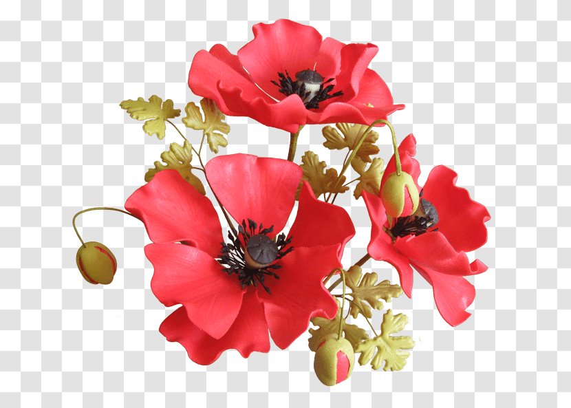 Poppy Sugar Paste Flower Petal - Floral Design Transparent PNG