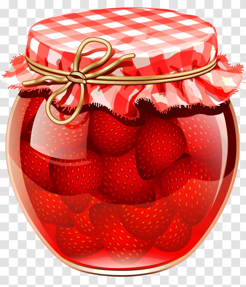 Marmalade Fruit Preserves Gelatin Dessert Jar Clip Art - Strawberry Transparent PNG