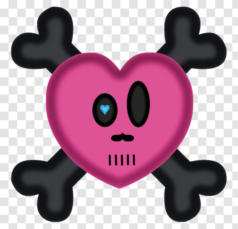 Cartoon Clip Art - Pink Skull Transparent PNG